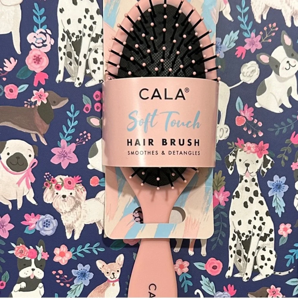 NWT Cala Soft Touch Pink Hair Brush - wet or dry hair‎